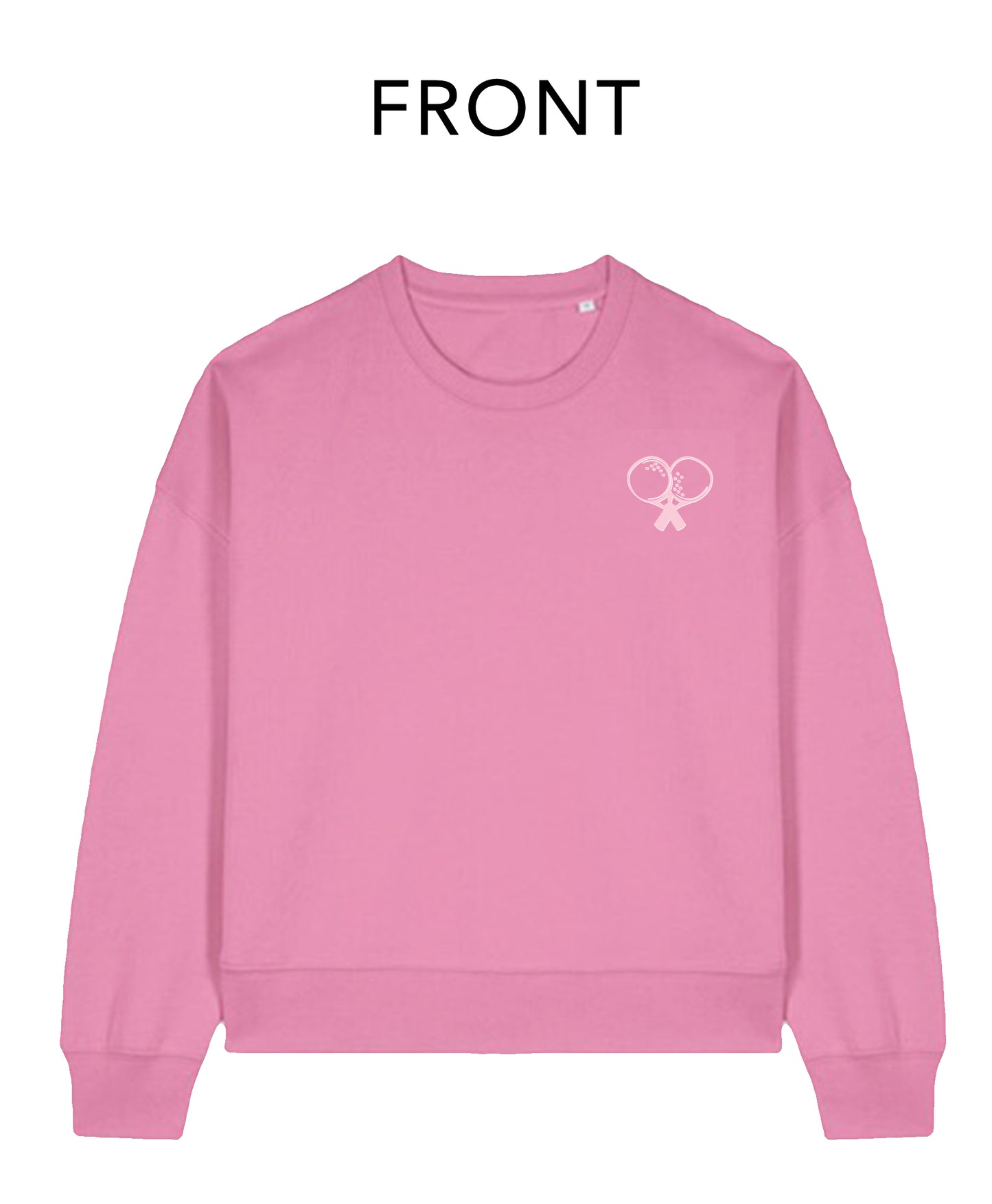 The Organic Padel Addict Women’s Sweatshirt (Bubble Gum)